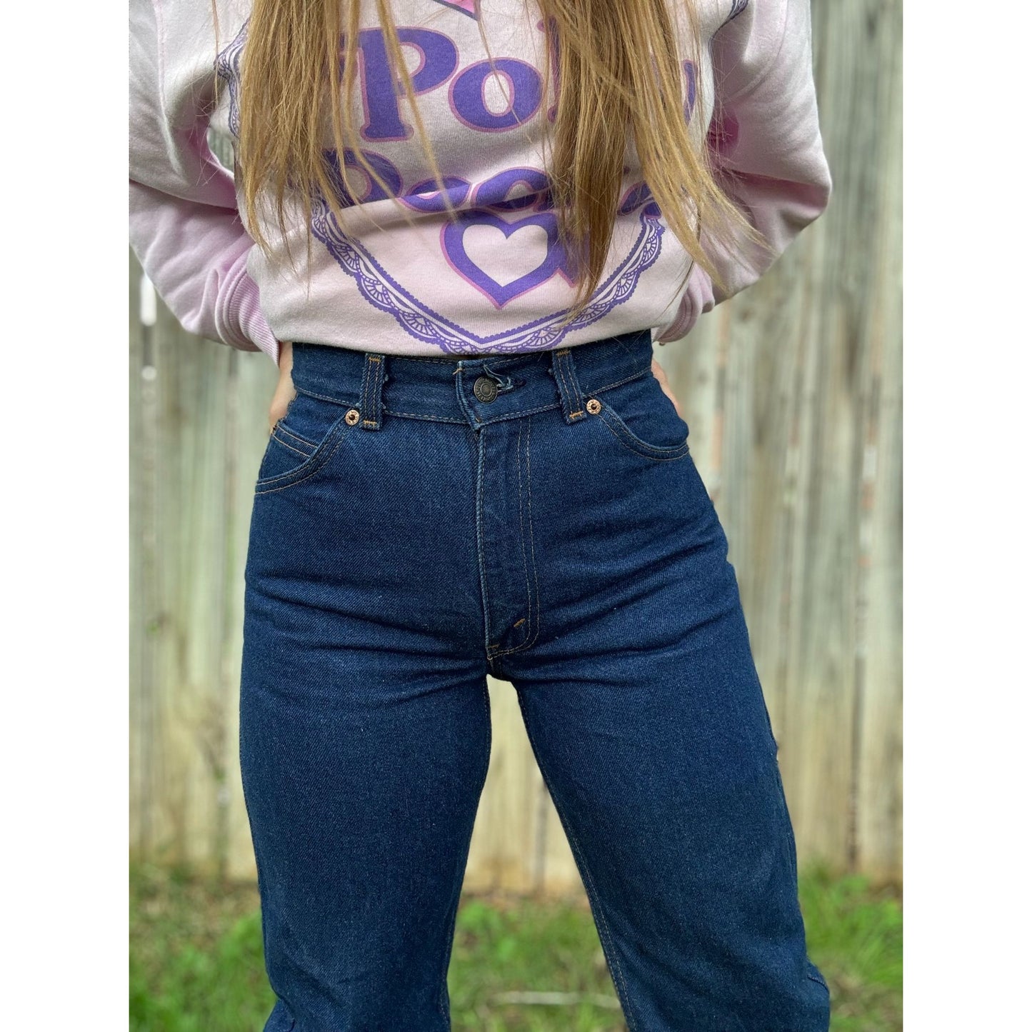 86' Levi's Juniors Dark Wash High Rise Denim Jeans 7