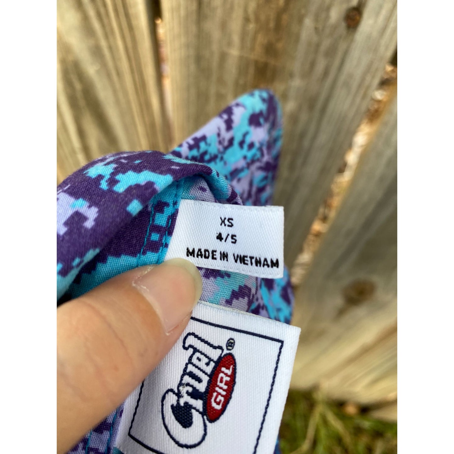 Cruel Girl Blue & Purple Western Pearl Snap XS 4/5
