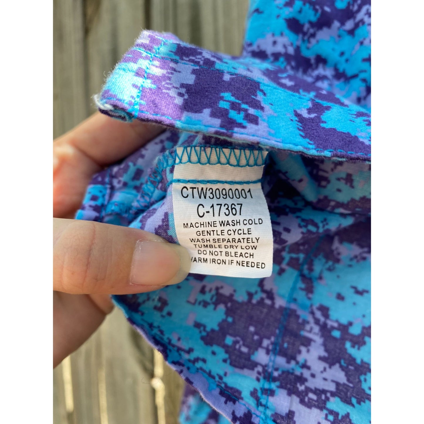 Cruel Girl Blue & Purple Western Pearl Snap XS 4/5