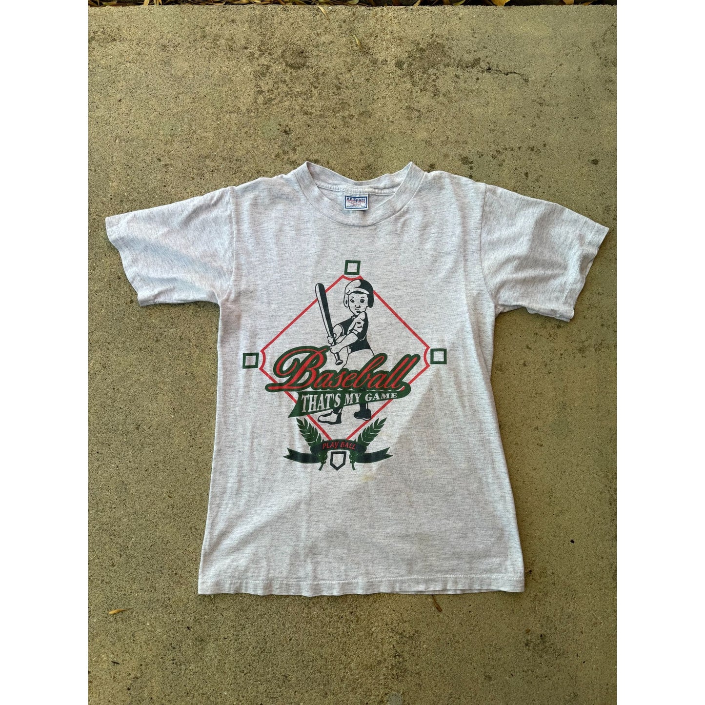 90's Baseball That's My Game Single Stitch Graphic Tee T-Shirt Small