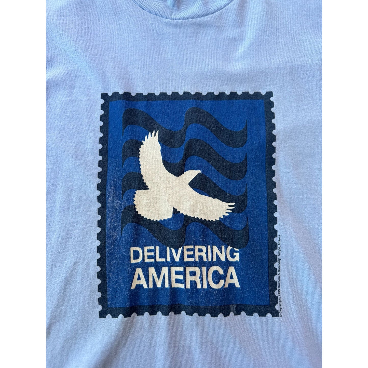 95' Delivering America Single Stitch Graphic Tee T-Shirt Medium