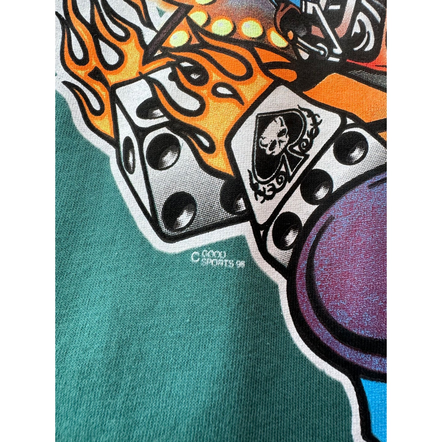 98' Spring Run Laughlin NV Motorcycle Rally Graphic Tee T-Shirt L