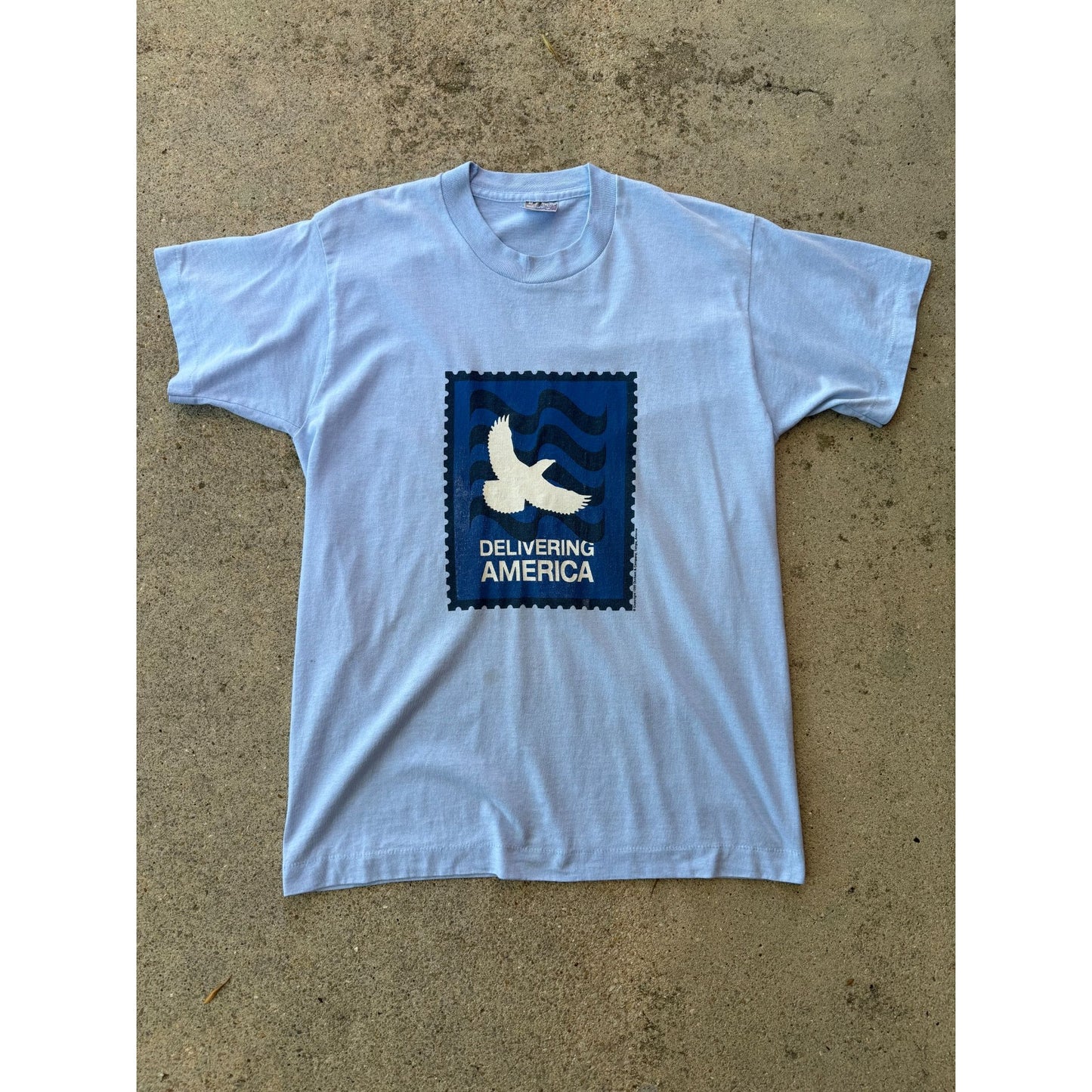 95' Delivering America Single Stitch Graphic Tee T-Shirt Medium