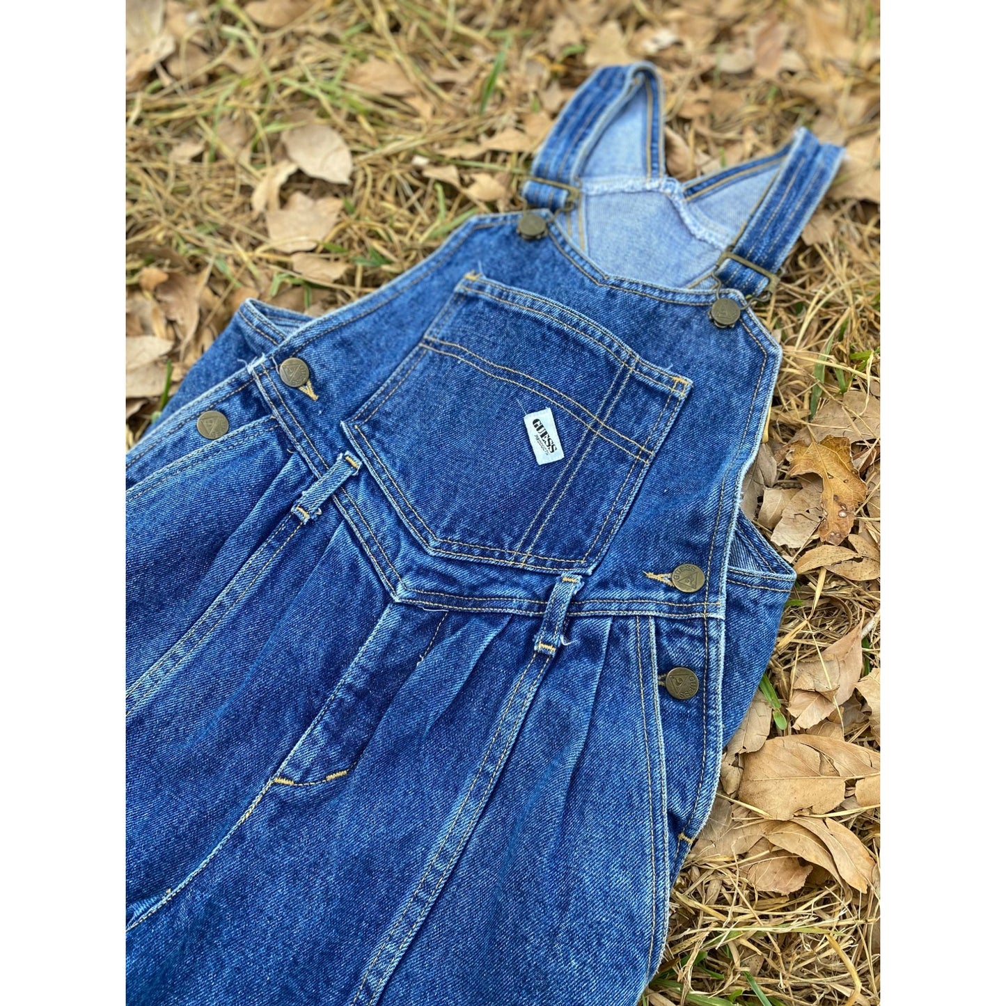 80/90's Guess Girls Denim Jean Overalls Size 10