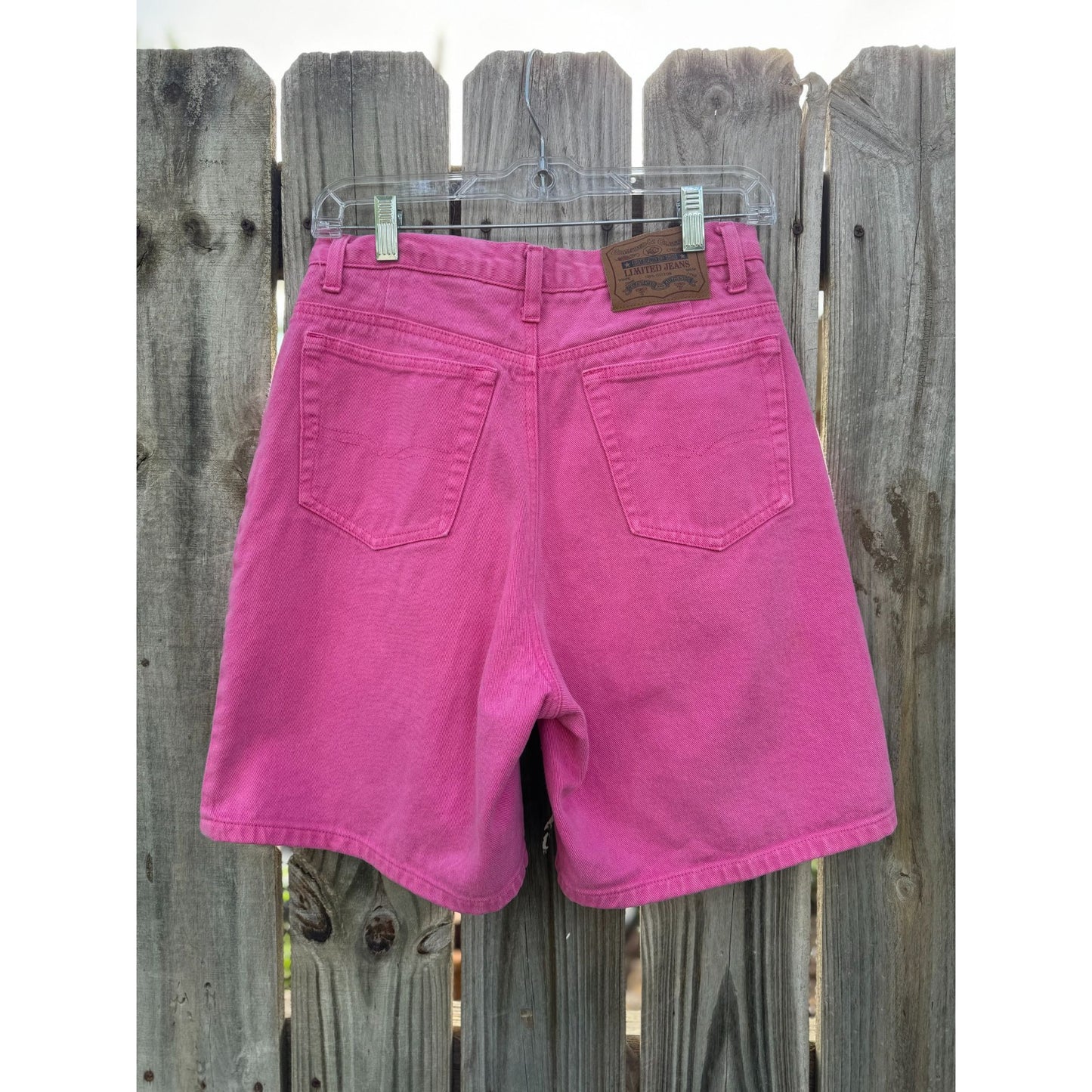 90's Limited Jeans Pink Denim Jean Shorts Jorts Size 10