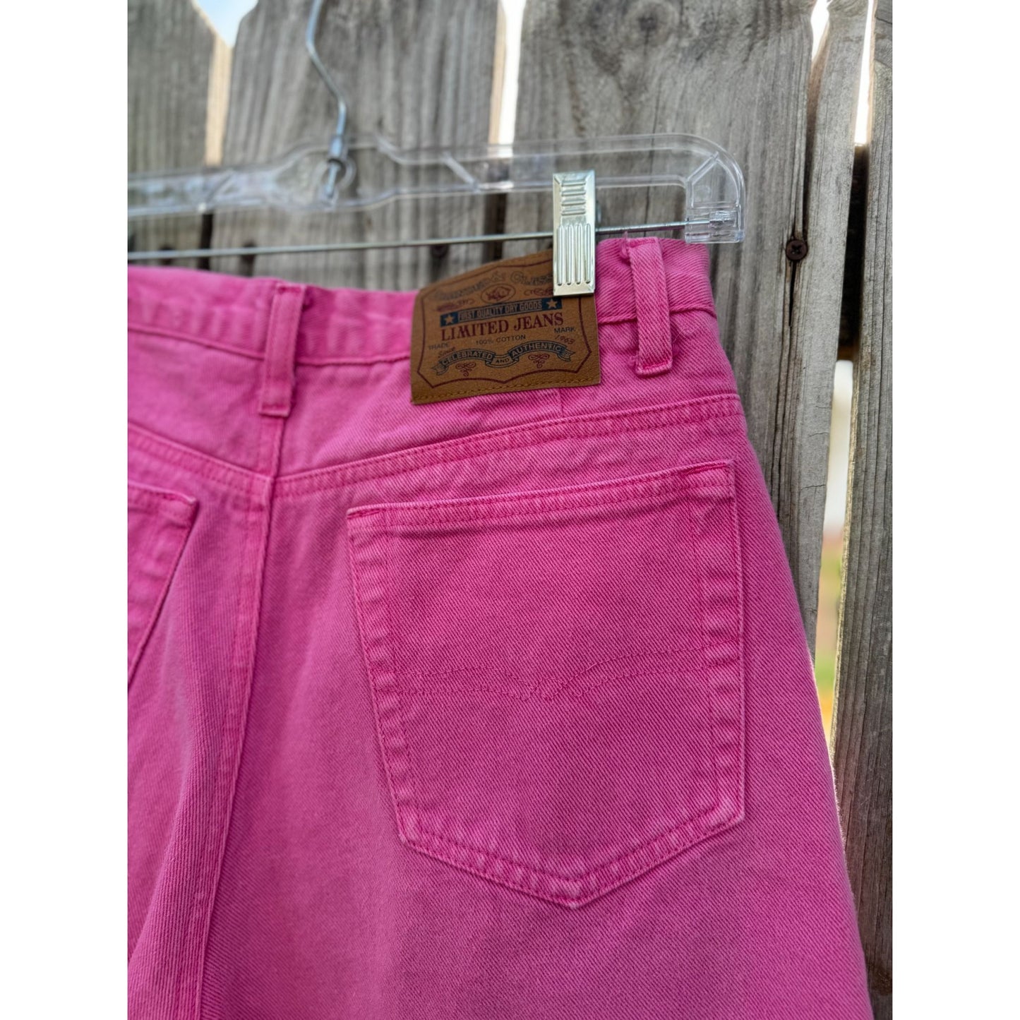90's Limited Jeans Pink Denim Jean Shorts Jorts Size 10
