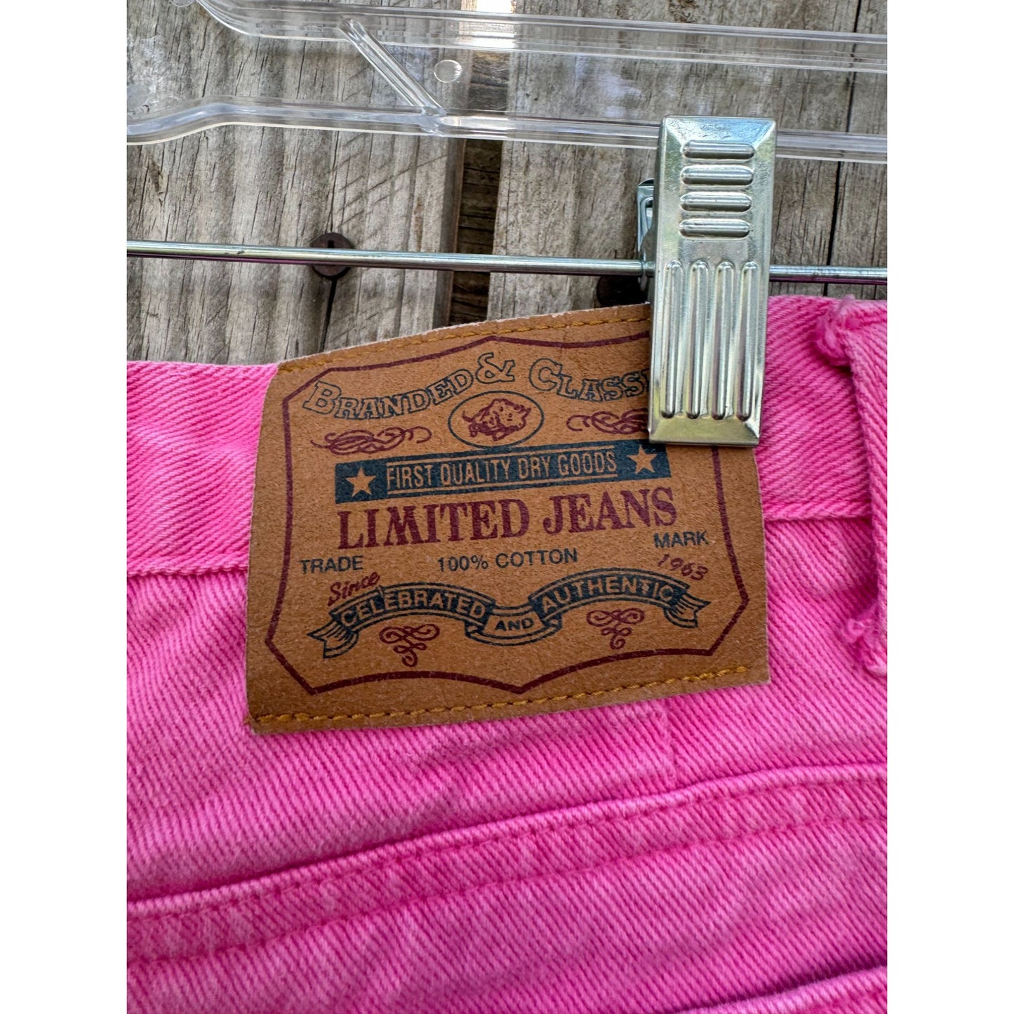 90's Limited Jeans Pink Denim Jean Shorts Jorts Size 10