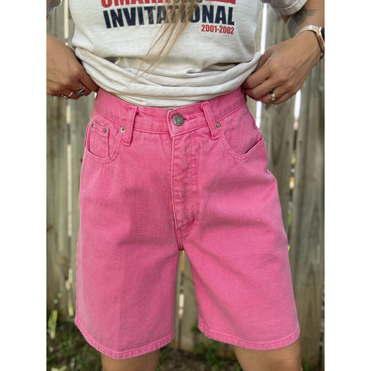 90's Limited Jeans Pink Denim Jean Shorts Jorts Size 10