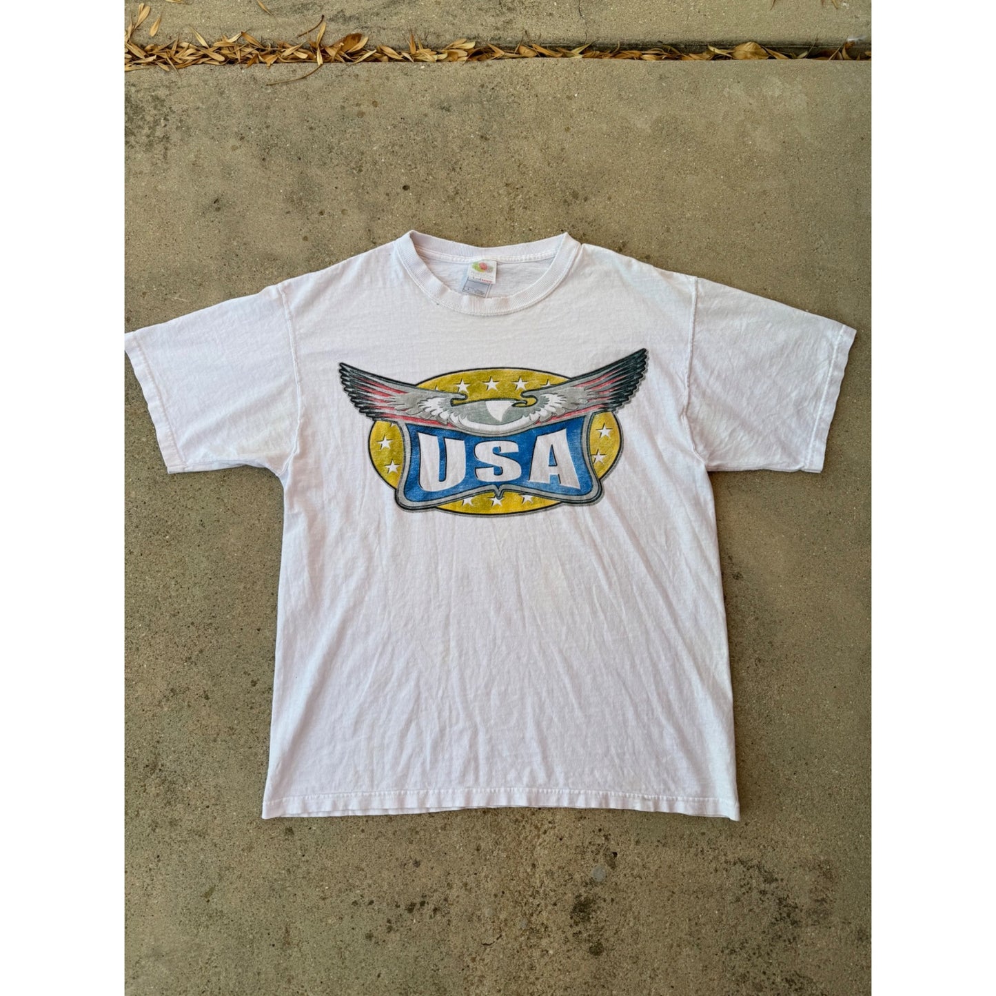 90's Don't Mess With The U.S. Eagle Graphic Tee T-Shirt Large