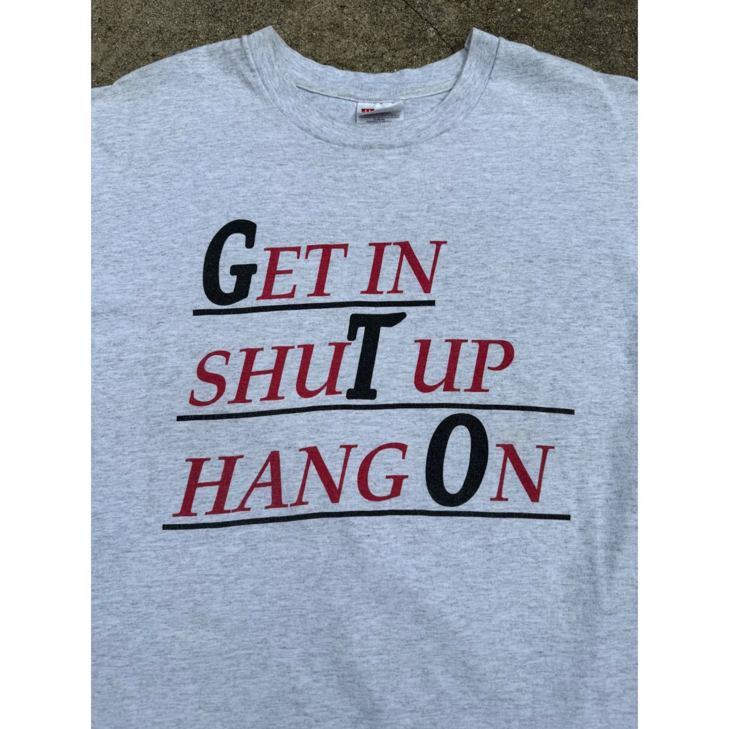 90's Get In Shut Up Hang On GTO Single Stitch Tee T-Shirt Large