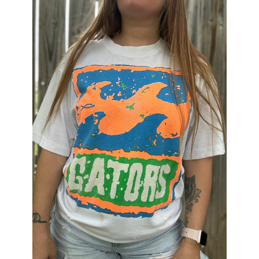 90's Florida Gators Thrashed Single Stitch Graphic Tee T-Shirt Large