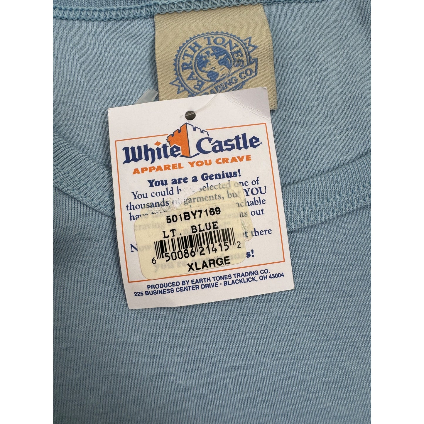 NEW DEADSTOCK 2003 White Castle Graphic Tee T-Shirt XL- Fits XS/S