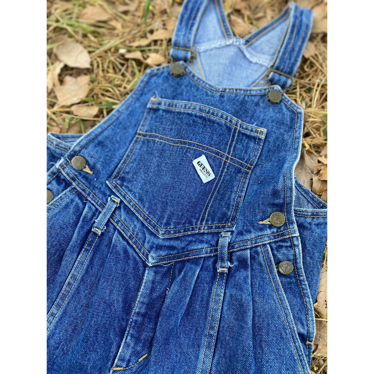 80/90's Guess Girls Denim Jean Overalls Size 10