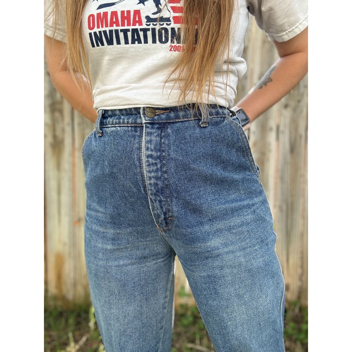 90's Union Bay High Rise Denim Mom Jeans Size 9