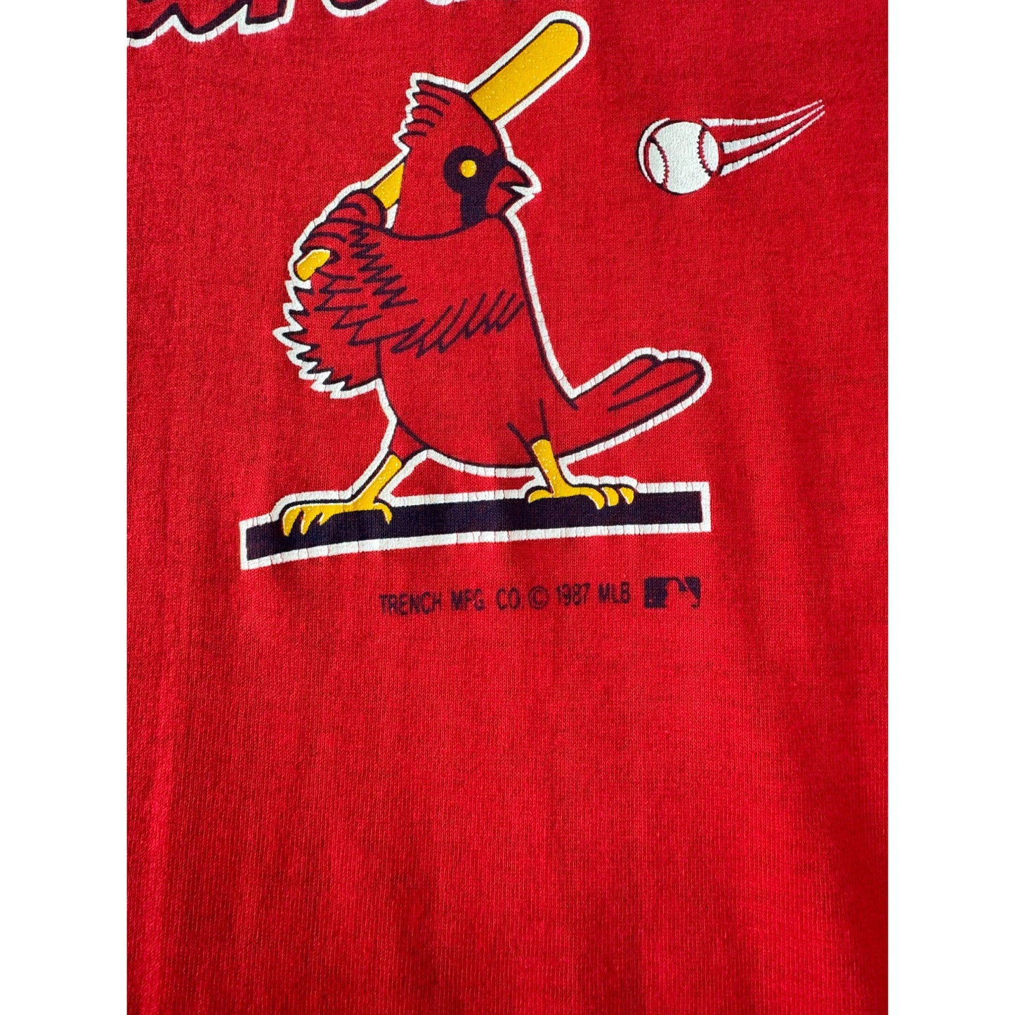 87' St. Louis Cardinals MLB Single Stitch Graphic Tee T-Shirt Large