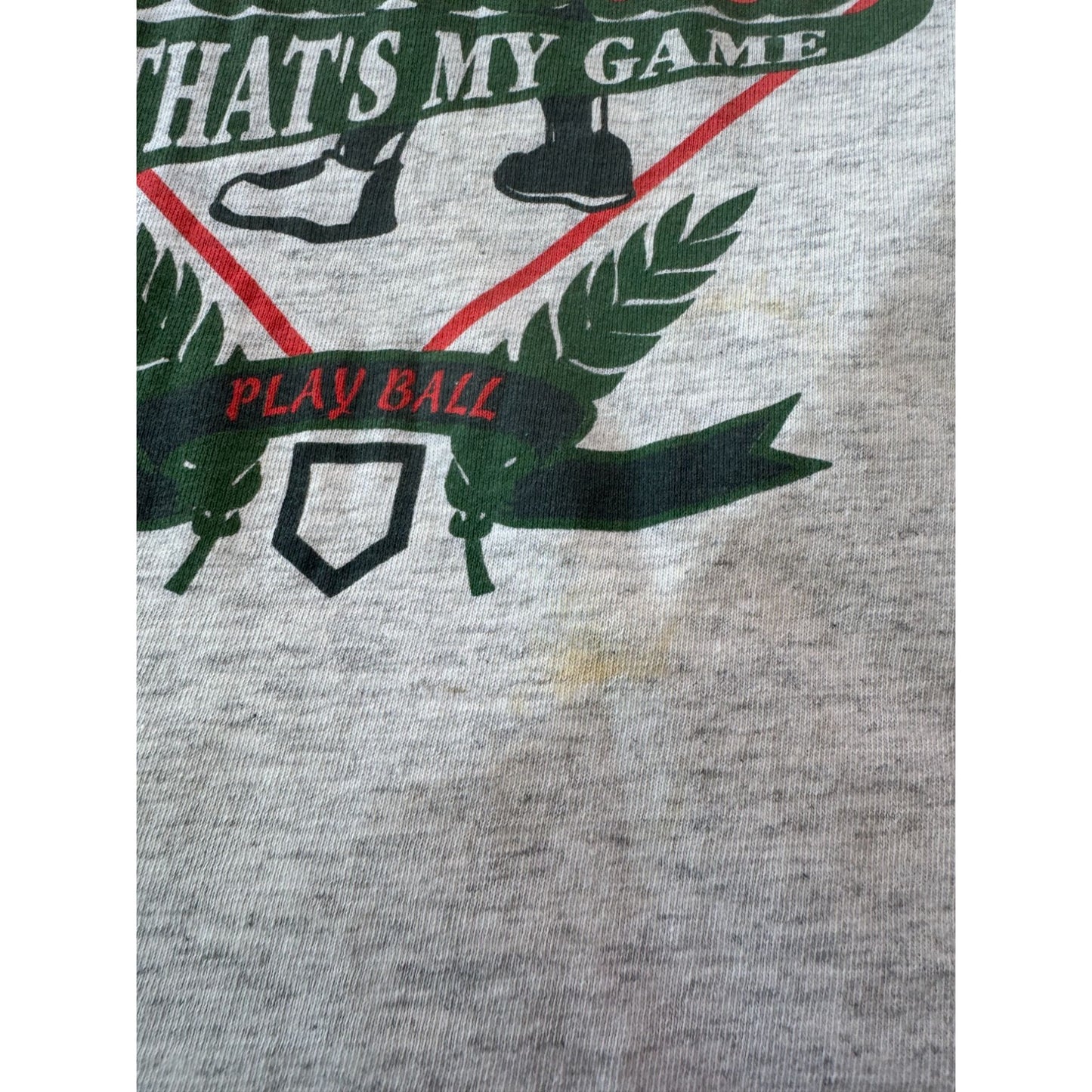 90's Baseball That's My Game Single Stitch Graphic Tee T-Shirt Small