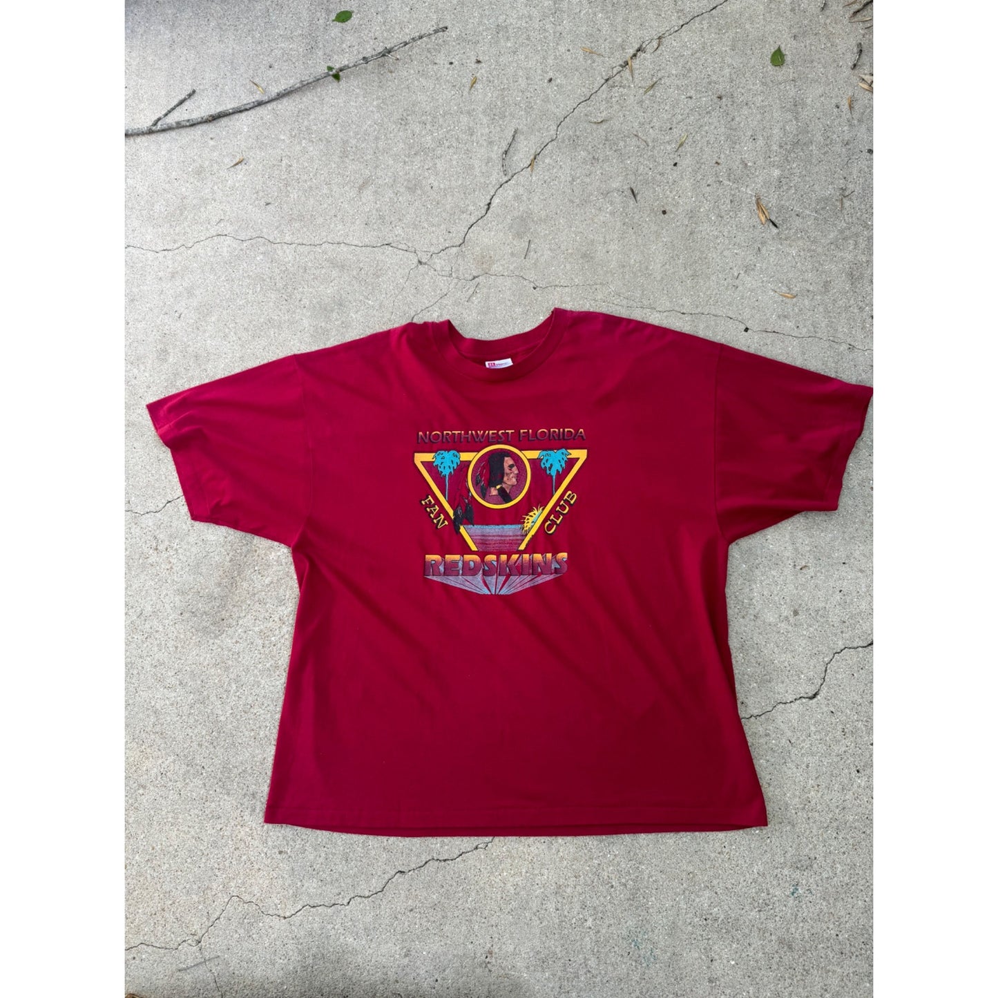 90's NFL Washington Redskins Fan Club Single Stitch Tee T-Shirt XXL