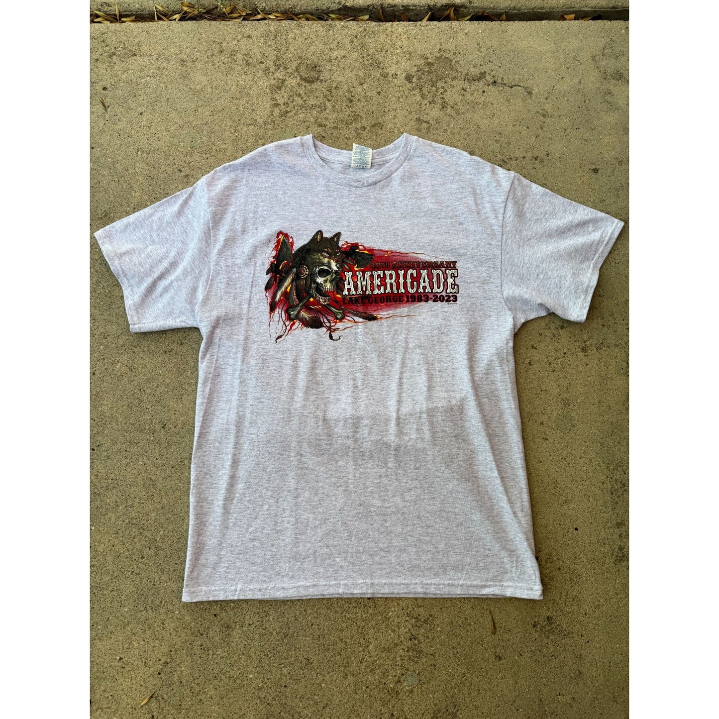 NEW 2023 Americade 40th Bike Rally Motorcycle Graphic Biker Tee Large