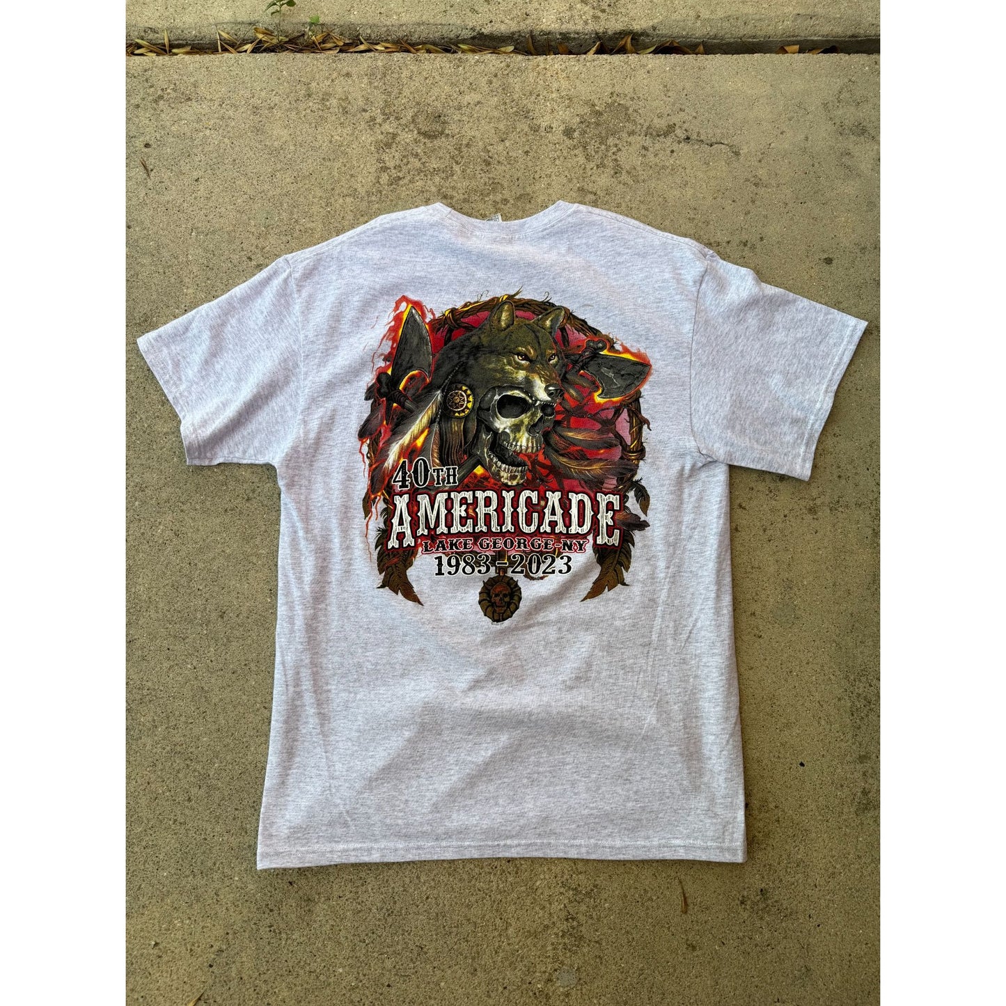 NEW 2023 Americade 40th Bike Rally Motorcycle Graphic Biker Tee Large