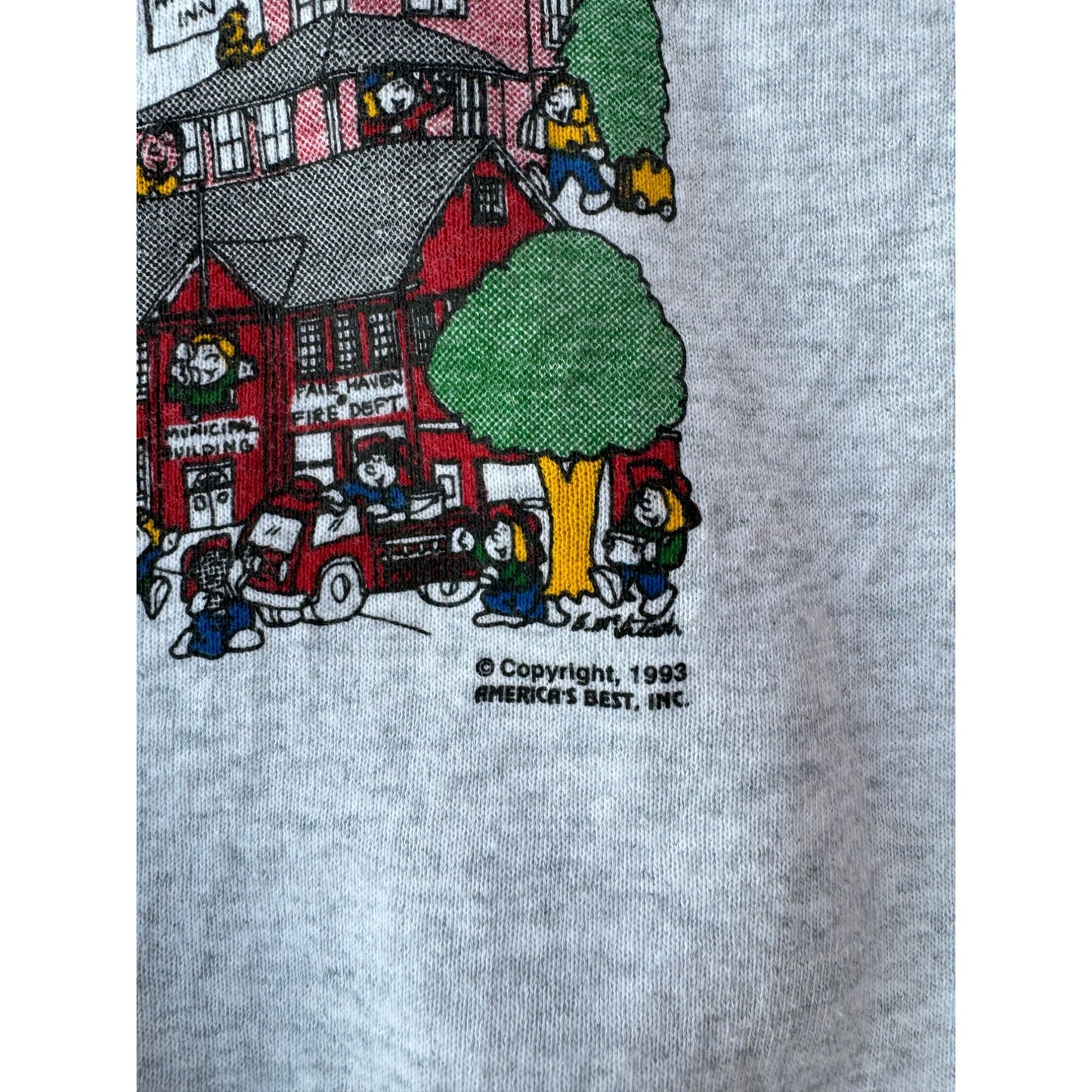 93' Fair Haven Vermont Graphic Crew Neck Sweatshirt Small