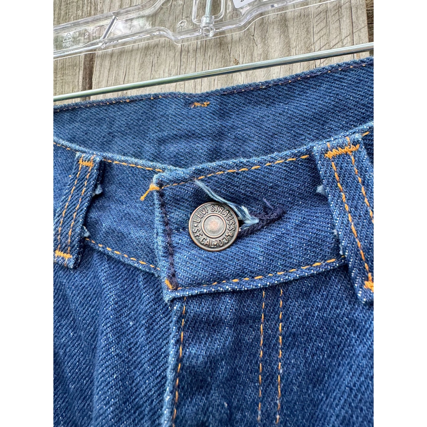 86' Levi's Juniors Dark Wash High Rise Denim Jeans 7