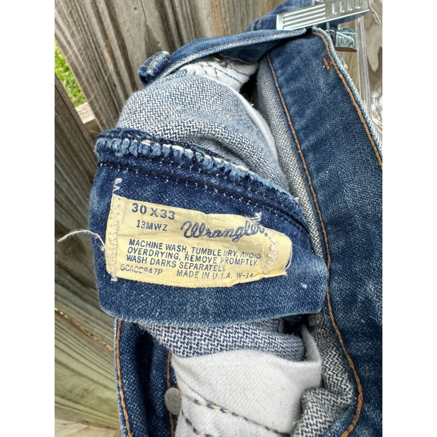 80's Wrangler Dark Wash High Rise Denim Jeans 30 x 33