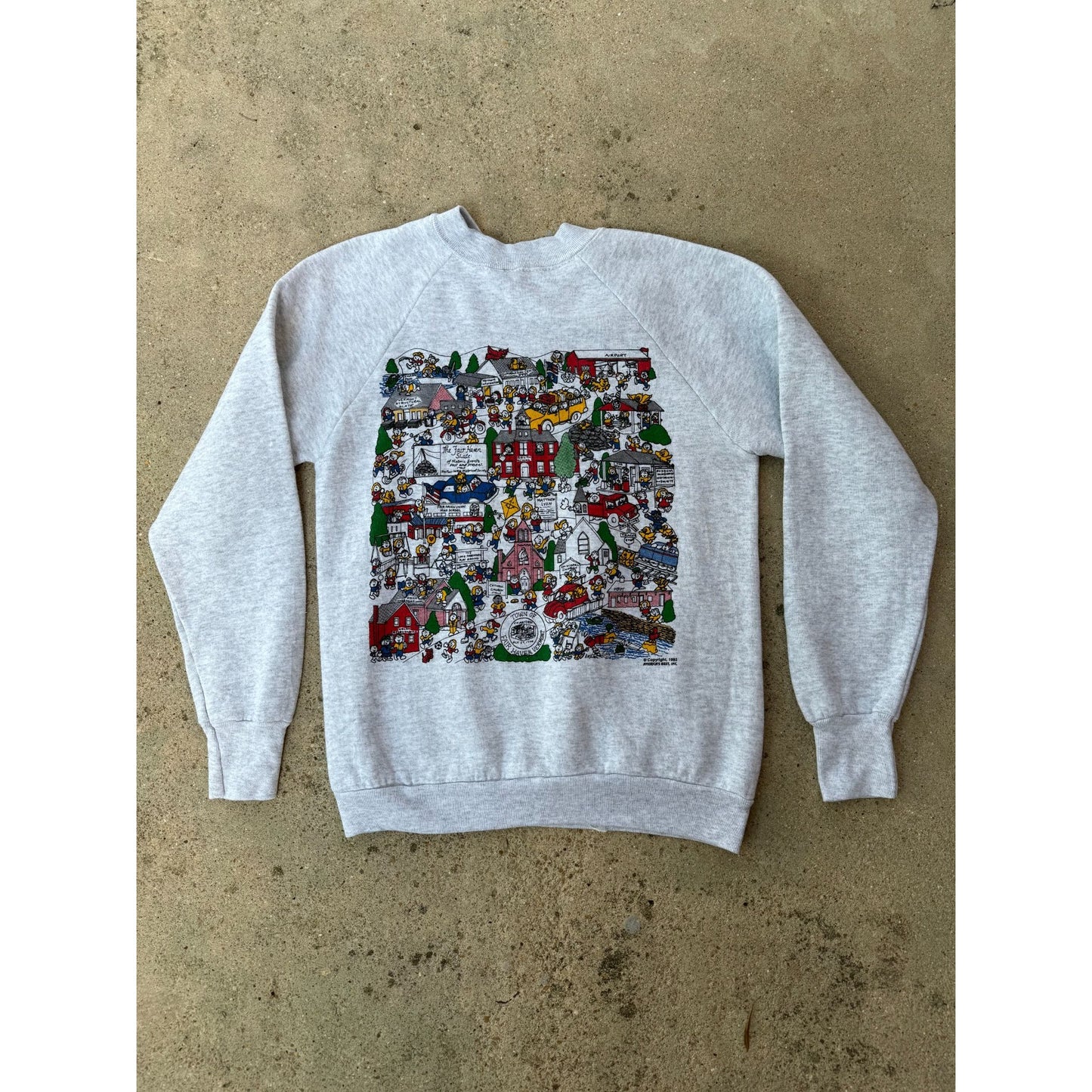 93' Fair Haven Vermont Graphic Crew Neck Sweatshirt Small