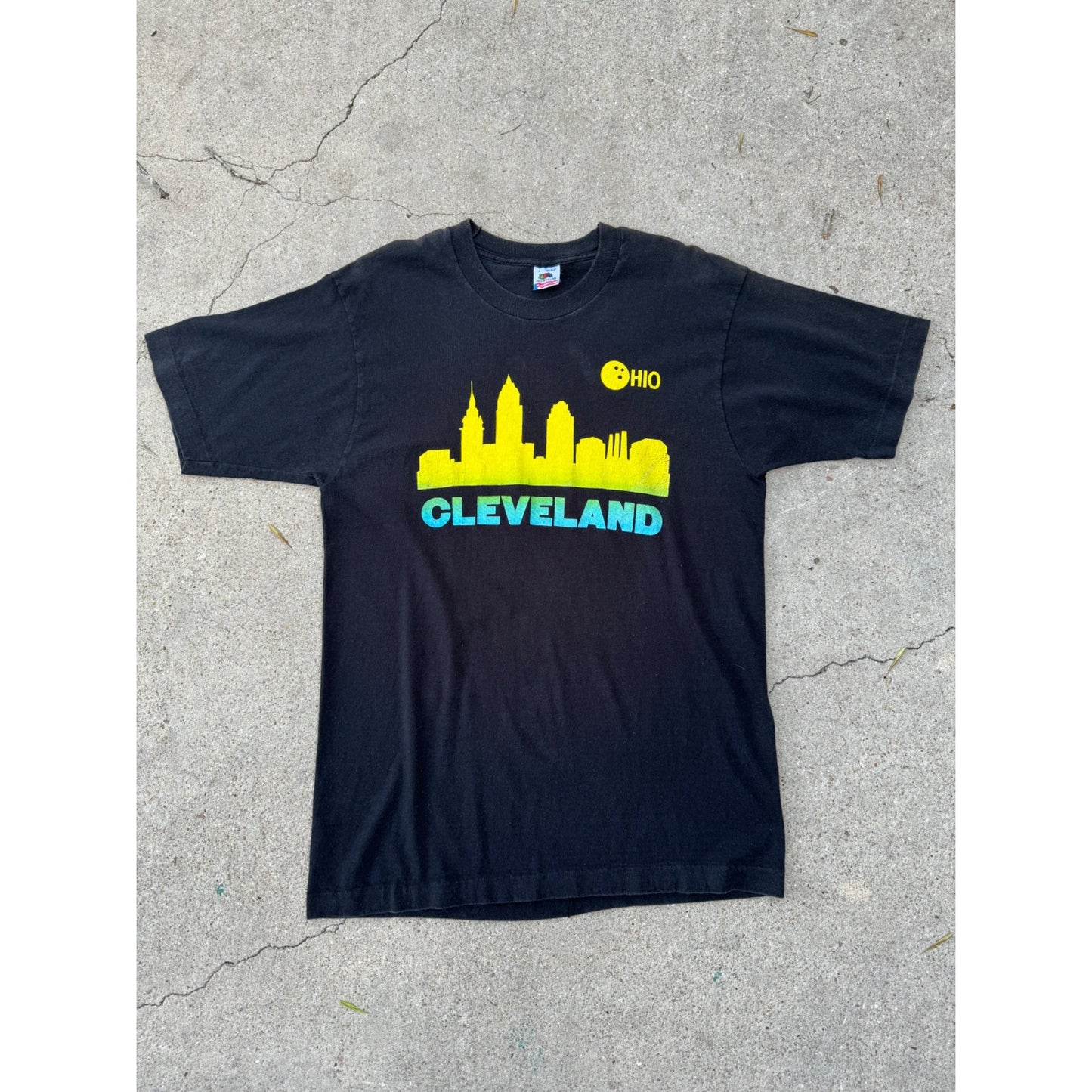 92' Cleveland Ohio Bowling Tournament Single Stitch Tee T-Shirt Large