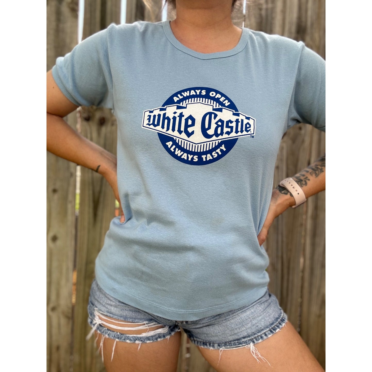 NEW DEADSTOCK 2003 White Castle Graphic Tee T-Shirt XL- Fits XS/S