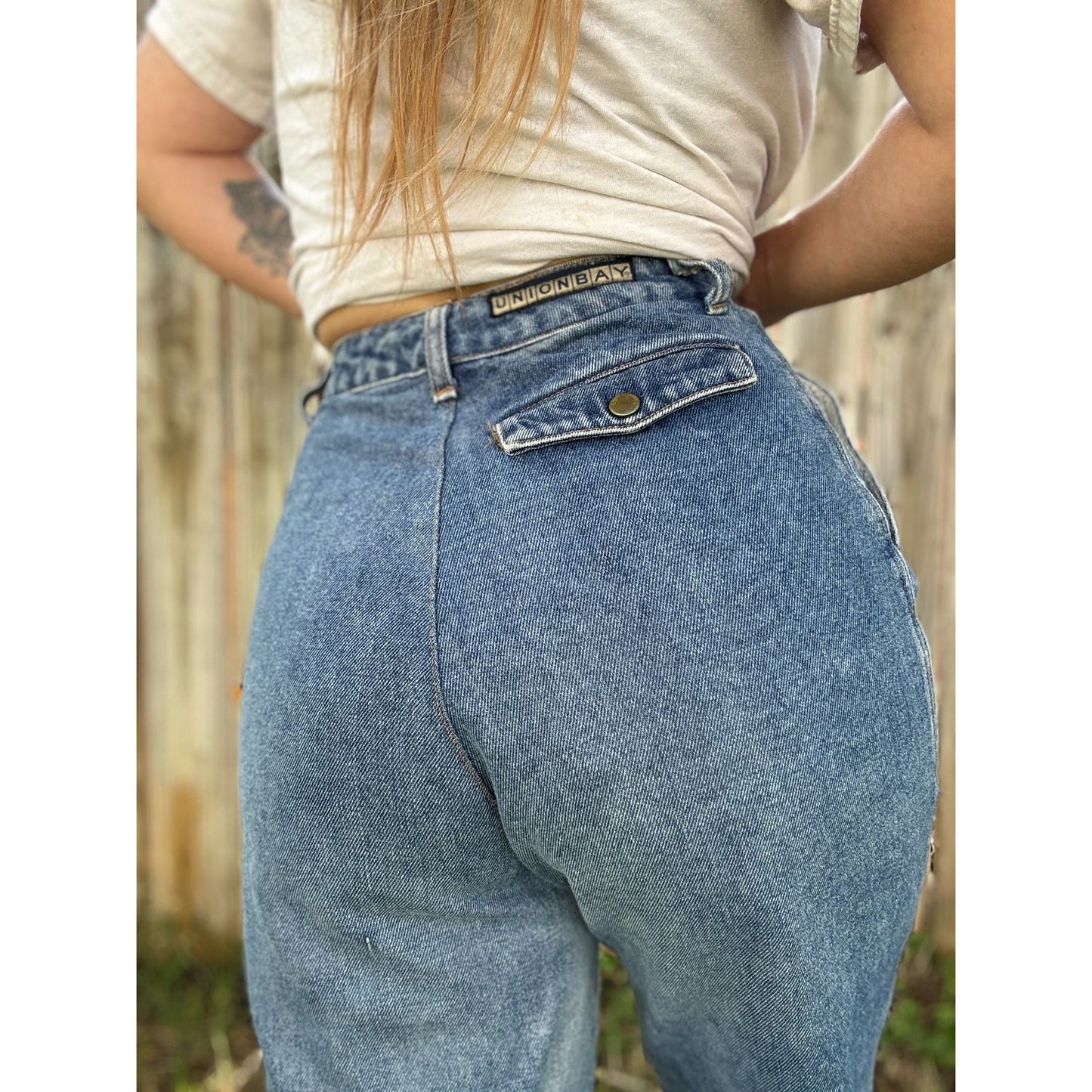 90's Union Bay High Rise Denim Mom Jeans Size 9