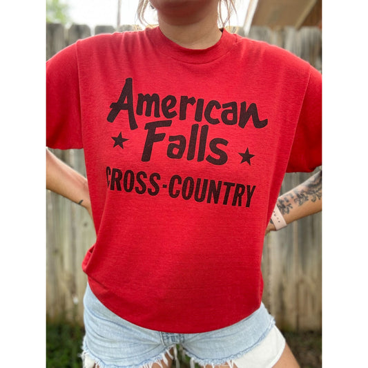 80's American Falls Cross Country Single Stitch Tee T-Shirt Medium