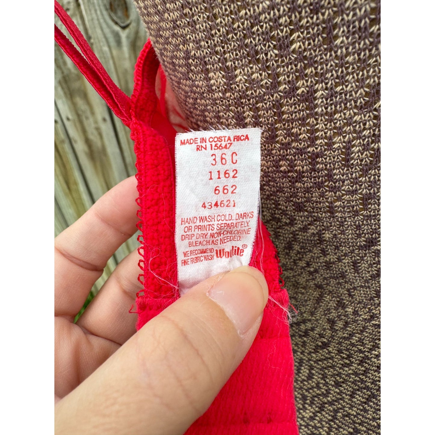 90's The Loveable Co. Red Lace Underwire Bra 36C