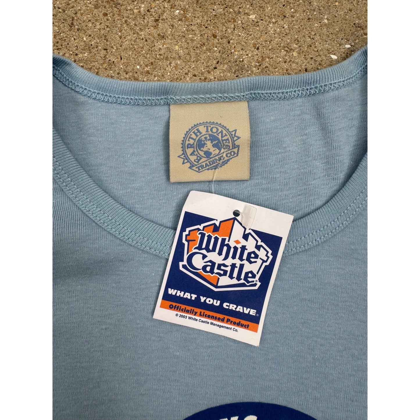 NEW DEADSTOCK 2003 White Castle Graphic Tee T-Shirt XL- Fits XS/S