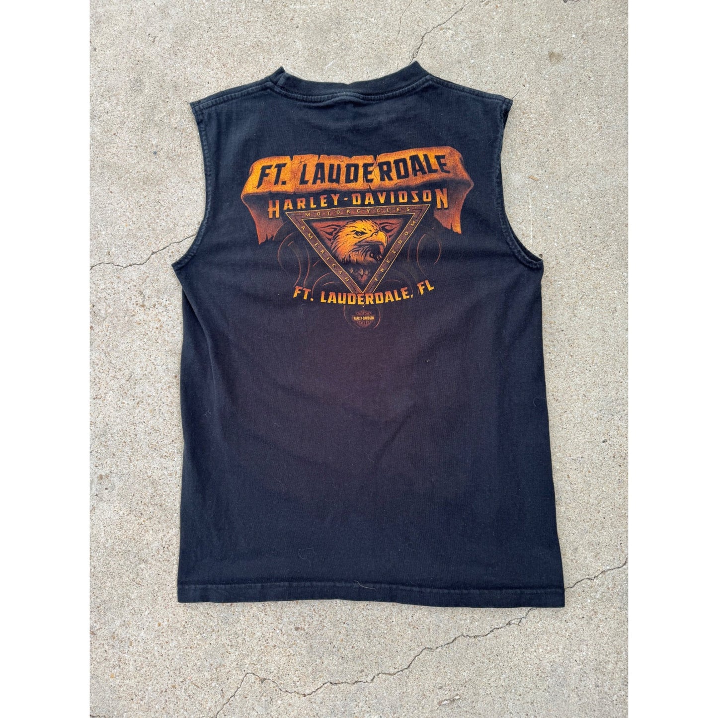 04' Harley Davidson Ft. Lauderdale Eagle Tank Tee T-Shirt M