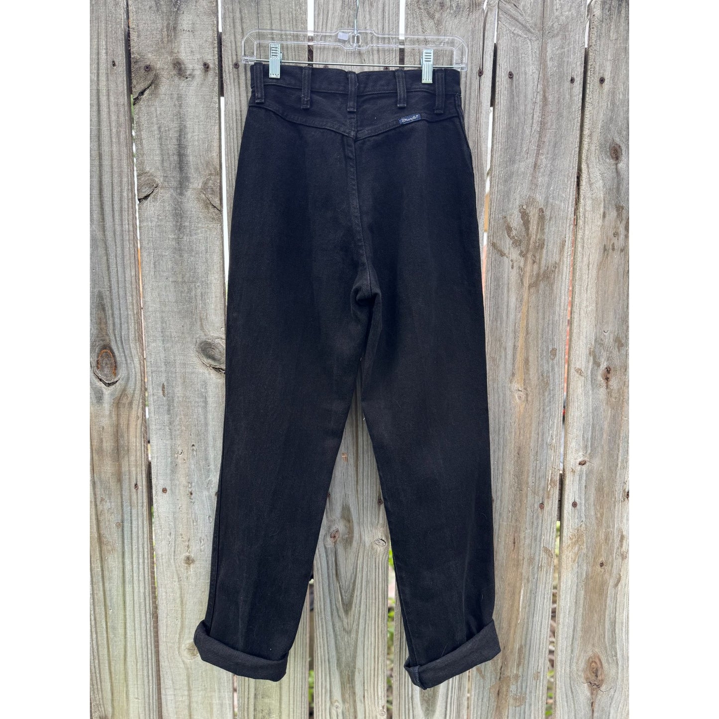 80's Wrangler Black Ultra High Rise Denim Jeans 7/8