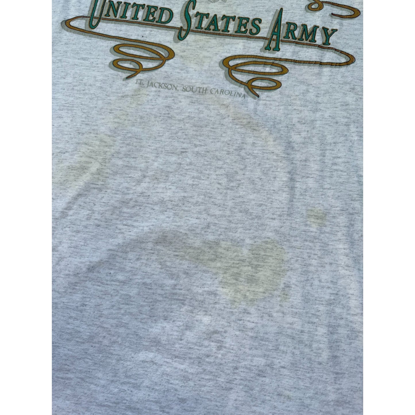 90's United States Army Ft. Jackson SC Single Stitch Tee T-Shirt Large