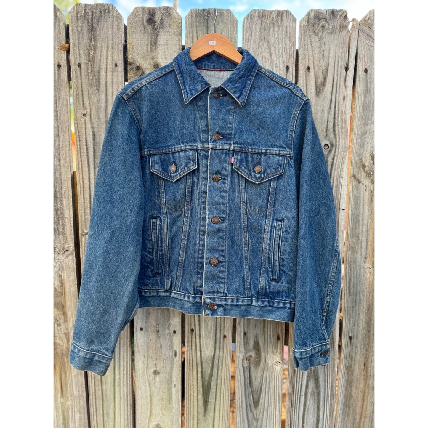 80's Levi's Jean Denim Trucker Jacket Type III Large