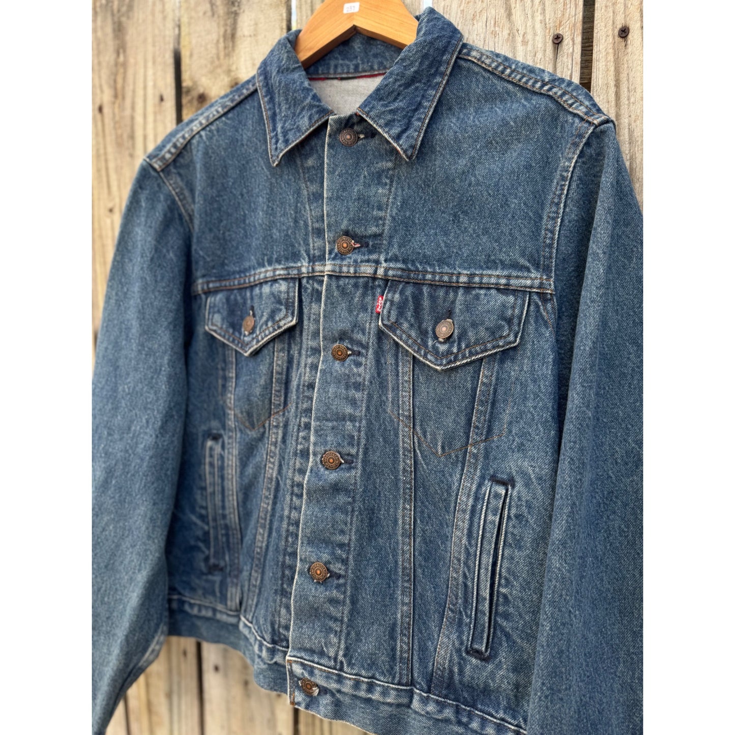 80's Levi's Jean Denim Trucker Jacket Type III Large