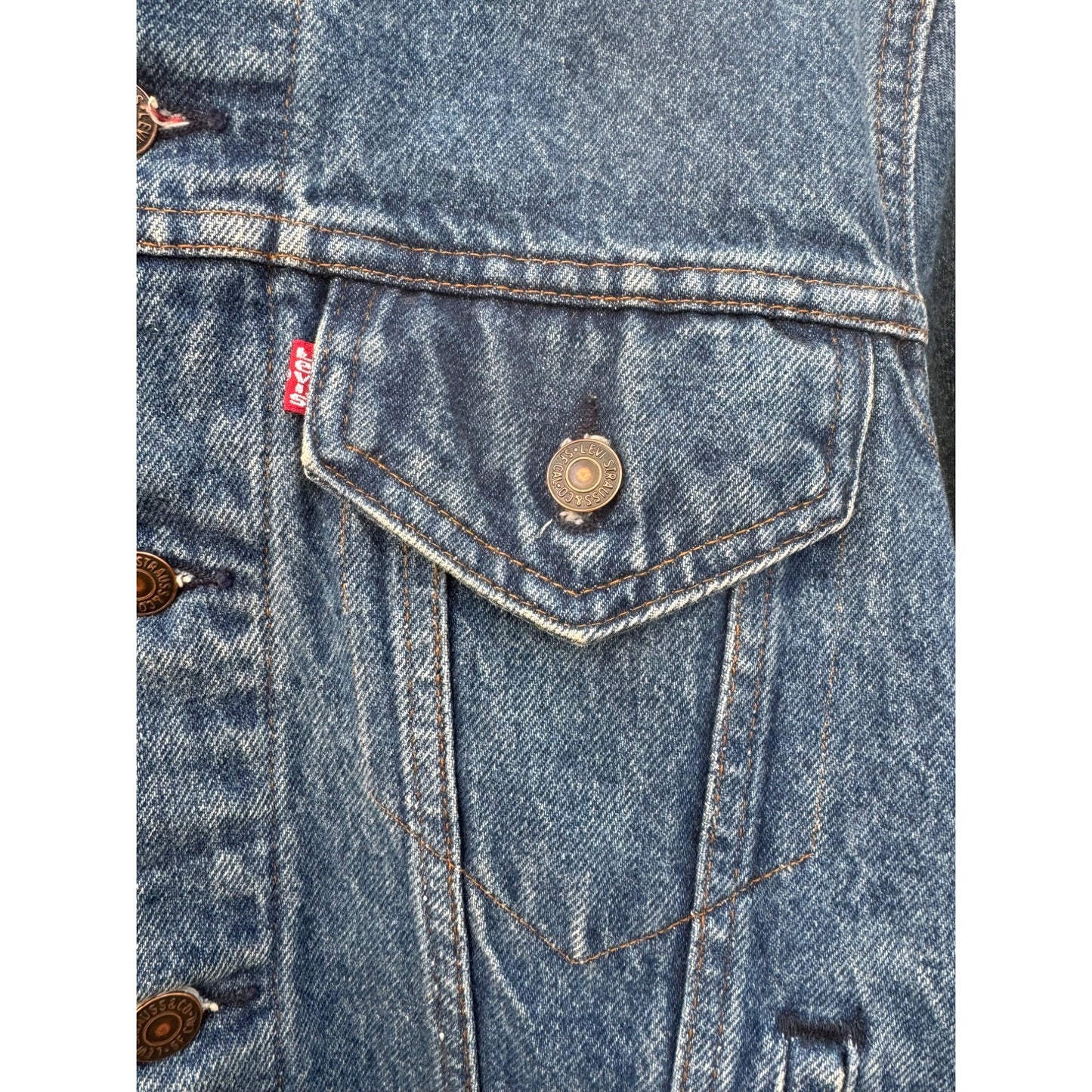 80's Levi's Jean Denim Trucker Jacket Type III Large