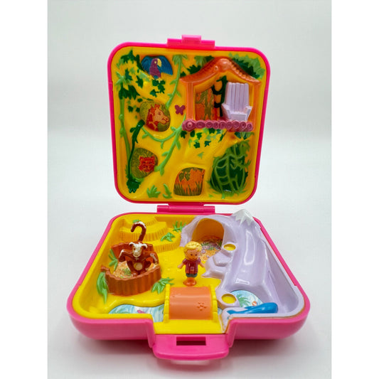 1989 Polly Pocket Wild Zoo World w/ 2 Figures